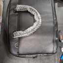 Lenovo Laptop Bag (T200) - Water Resistant Leather Messenger Bag with Padded Device Compartment – Multi Compartment Professional Handbag with Shoulder Strap for Travel & Business, Black (16.14 x 11.81 x 1.97)