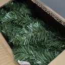 Remote Control&Timer- Super Thick 9 Ft Prelit Christmas Garland with 50 Warm White & Colorful Change Lights, Artificial Lighted Garland 270 Realistic Tips 10 Pinecone for Mantle Stair Railing Outdoor