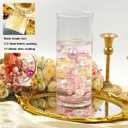 420Pieces Floating NO Hole Pearls for Centerpiece Glass Vases,Floating Pink Pearls Beads for Tall Vase Filler Floatings Candles for Wedding