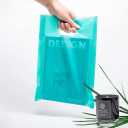 100 Teal Bags for Small Business 9"x12" Perfect For Merchandise And Retail Extra Thick 1.5Mil Glossy Thank You Bags With Handles