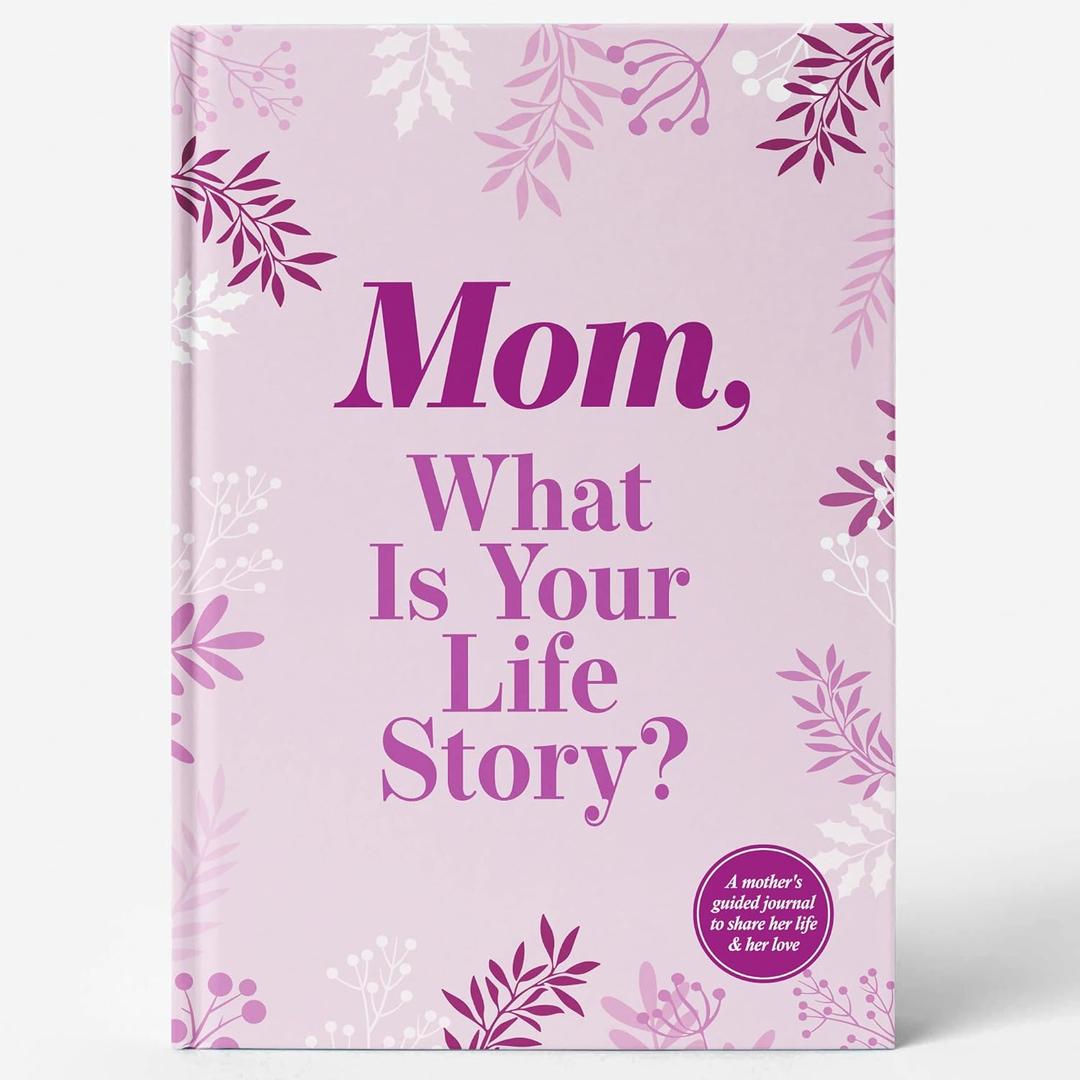 Gifts for Mom from Daughter, Son - Personalized Mothers Day Gifts for mom, Wife, Women - Moms Birthday Gift Ideas, Birthday gifts for moms - Mom Story Book to Fill Out, Moms Guided Journal Life Story