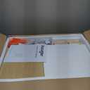 Huuger Narrow End Table with Charging Station, USB-C Port, Fluted Nightstand with Storage Cabinet, Back Rack, Side Table for Small Spaces, 13.4  23.6 Inch Night Stand with Storage, Natural