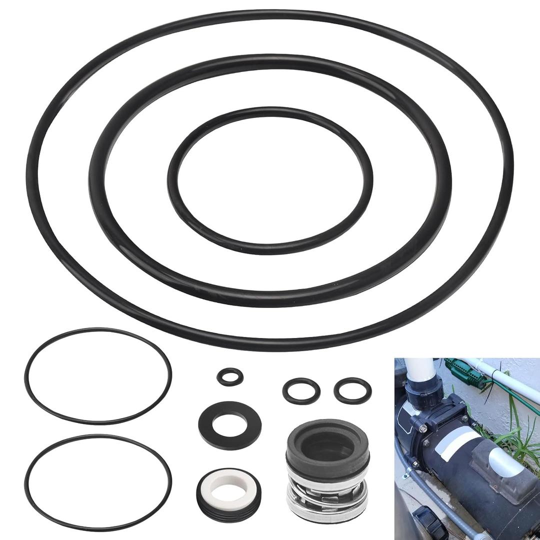Fennoral O-Ring Rebuild Repair Kit for Jandy Zodiac FHPF, FHPM, FloPro & VS FloPro Series Pool Pump, Stops Leakage, Reduces Pump Noise and Vibration and Ensures Proper Pump Operation