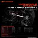 A-Premium Front Right Passenger Side CV Axle Shaft Assembly for BMW Models