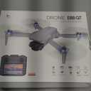 E88 GT Drone With 4.92-Inch Screen Controller,Brushless Motor, Optical Flow Localization, Active Obstacle Avoidance, 2 Batteries (White- 2 Batteries)