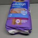 Always Discreet Adult Incontinence Underwear for Women and Postpartum Underwear, Large, Up to 100% Bladder Leak Protection, 28 Count