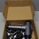 Massage Gun, Muscle Massage Gun for Athletes Handheld Electric Deep Tissue Back Massager, Percussion Massage Device for Pain Relief with 30 Speed Levels 9 Heads (Grey)