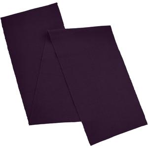 AVKA Studio 100% Cotton Ribbed Table Runner - Pack of 1-13 x 72 Inches - Dark Purple - Dining Or Kitchen Table Runner Thick Construction for Everyday Use, Picnics, Outdoor Table, Parties, etc