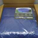 32 Ft Round Heavy Duty Winter Pool Coverfor 28ft Above Ground Pool,Cold and UV Resistant, Weatherproof and Durable, Winch & Cable Included (Blue/Black,Cover Diameter 32')