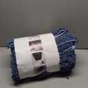 Yimobra Washable Bathroom Rugs, Super Soft & Absorbent Chenille Bath Mat for Floor & Carpet, Quick Dry Non Slip Bath Mat for Tub Shower, 24" x 17",Denim Blue