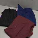 3 Pack Women's Maternity Scrub Pants, Workwear Pregnancy Jogger Pants Over Belly Yoga Sweatpants Zippered Pockets (Medium, Black, Wine Red, Navy Blue)