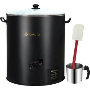 TOAUTO 60 Lbs Commercial Digital Wax Melter, 30L Extra Large Electric Candle Making Machine for with Adjustable Temperature Control, Fast-Pour Spout & Easy Clean for Candle Business 1100W 120V