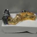 EPTUEGA Thinker StatueSilence is GoldAbstract Art Figurine Decor  No Hear No See No Speak Modern Home Resin Sculptures Decorative Objects Decor for Home Office Bookshelf Desktop(12" H)