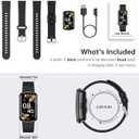 Health Fitness Tracker with 24/7 Heart Rate, Smart Watch with Blood Pressure and Blood Oxy-gen Monitor, Built-in 120+ Sport Mode, Sleep Tracking Waterproof Activity Tracker for Women Men