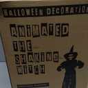 ELAMAS Animatronics 55 inch Dancing Witch Halloween Decorations - Sound Activated with Creepy Sound, Spooky Move, Light Up Eyes, Haunted House Scary Decor Horror Prop for Indoor, Outdoor, Yard Lawn
