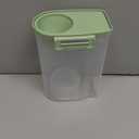 PISSION Pet Food Storage Container with Graduated Cup and Seal Buckles Food Dispenser for Dogs Cats (Green)
