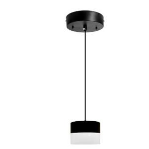 Jolux Lumidrum Mini Pendant Light for Kitchen Island & Dining Room - 5CCT Adjustable with Wall Switch, Black Finish, Dimmable Hanging Light Fixture, Modern Ceiling Chandelier for Home Decor.