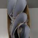 Tall Drum Lamp Shades Set of 2, Gray Lampshade for Table Lamp Floor Lamp, 10"Top x10" Bottom x 13"High, Replacement Lampshades Natural Linen Handcrafted, Spider, Harp Holders Included, Easy Assembly