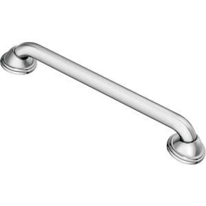Moen LR8724D2CH Bathroom Safety 24-Inch Designer Stainless Steel Grab Bar with Concealed Screws, Chrome