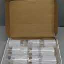 Homemory Pure White Flickering Flameless Candles, Battery Operated Acrylic LED Pillar Candles with Remote Control and Timer, Set of 9