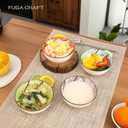 4.5 Inch Japanese Apricot Blossom Bowls,4 Colors Porcelain Rice & Soup Bowls, Available in 2, 4, or 6-Piece Sets, Elegant Floral Design (Set of 6)