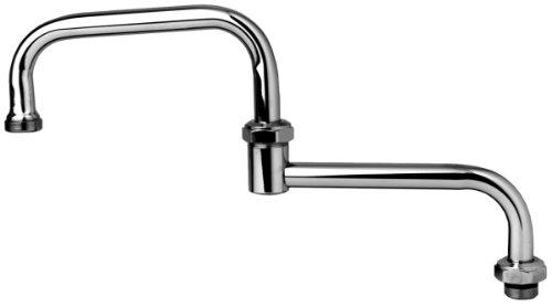 TS Brass 067X Double Jointed Swing Spout, Chrome