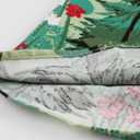 Dressever Women's Vintage A-line Printed Pleated Flared Midi Skirts (Green)