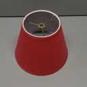 Aspen Creative 32431 Transitional Hardback Empire Shape Spider Construction Lamp Shade in Imperial Red, 9" wide (5" x 9" x 7")