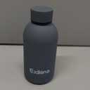 Exllena Small Water Bottle 12oz with Clip, Double Wall Stainless Steel Vacuum Small Insulated Water Bottle Keeps Drinks Cold 24 Hrs/Hot 12 Hrs for Kids Handbag School BPA Free (Grey)