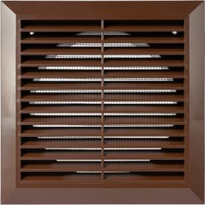 Brown 6inch Inch Ventilation Grille - Inside/Outside use - (Flange 5.9inch/Cover 8inchx8inch) - Air Vent Louver - Exhaust Hood - 3 Sizes / 4 Colors., 6inch / 8inchx8inch