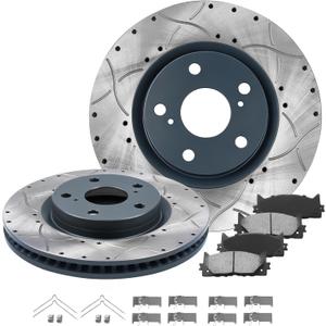 Front Rotors Compatible with Camry [2007-2017] Brake Rotor Kit
