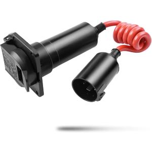 Bluetooth Brake Controller for Trailer,7 Pin Trailer Connector with Bluetooth-Enabled Smartphone Connection,Trailer Brake Controller System Compatible with Ford,Lincoln,GMC,Black 924-308