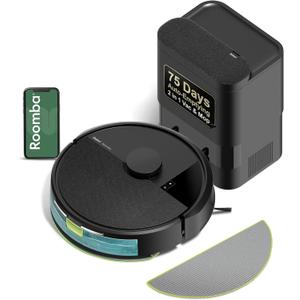 iRobot Roomba 105 Combo Robot Vacuum & Mop with AutoEmpty Dock - Self-Empties for 75 Days, Intense Power-Lifting Suction, LiDAR Navigation, Multiple Cleaning Modes, Avoids Mopping Carpet