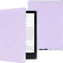 FUWANG Case for All-New 7" Kindle Paperwhite 12th Generation 2024 & Kindle Color soft Signature Edition - PU Leather Slim Lightweight Cover with Auto Wake/Sleep Case for Kindle Paperwhite 12th, Purple