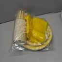 175 Pcs Yellow Gingham Plates and Napkins Party Supplies-Yellow and White Scalloped Paper Plates Disposable Plaid Cocktail Napkin Checkered Dinner Party Set for Wedding Baby ShowerServe 25 Guest