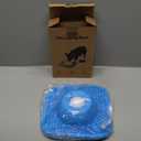 PetsHome Slow Feeder Dog Bowls & Lick Mat for Liquid and Thick Treat, Anti-Slip Dog Lick Bowl with Interactive Rolling Ball, 5/6 Cup Pup Licking Toy for Large Medium Small Dogs and Cats Blue