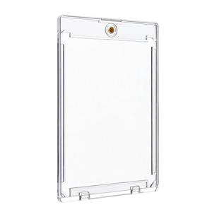 Hard Card Sleeves, Hard Card Sleeves for Baseball Protection and Display, Clear Magnetic Holders, Team Sports Supplies for Collectors, Preservation, Showcase, Keychain, Carrying, Pack 25