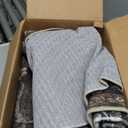 8x10 Washable Rugs for Living Room, Soft Large Rugs Brown Area Rug, Indoor Vintage Carpet for Bedroom Dining Room Office, Rubber Backed Non Slip Low Pile Mat, Dark Brown