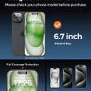 UNBREAKcable iPhone 15 Plus Screen Protector 3-Pack, Upgraded Dual-Tempered Glass + 3 Camera Lens Protectors, Military-Grade 9H Hardness, HD Clarity, Anti-Fingerprint, Case Friendly, 6.7 Inch