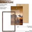 A PLUS MAX 14x22 Picture Frame Brown Light Weight Wall Mount