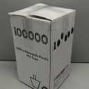 I00000 200 Pack Gold Plastic Cups, 9 Oz Elegant Clear Plastic Cups Gold Rimmed Disposable Wine Glasses Fancy Disposable Party Cup Wedding Cup Drinking Tumblers Cocktail Glasses Perfect for Party