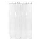 BAROSSA Design 54 inch Wide Stall Shower Curtain Liner with 3 Magnets - PEVA, Waterproof, PVC Free, Metal Grommets, Clear, 54x72