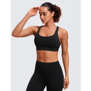 Women's Sports Bras Fitness Workout Padded Yoga Top  XXL Black