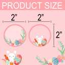 2 x 500pcs 2 Inch Easter Themed Direct Thermal Labels Thermal Stickers | Self-Adhesive Round Direct Thermal Labels for Thermal Label Holiday and The Easter's Day Party