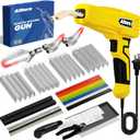 Allturn Upgraded Plastic Welder, 2 in 1 Plastic Welding Kit, Hot Staples Weld Gun, Car Bumper Repair Kit for Most Plastics, Patent Number D970324(Yellow)
