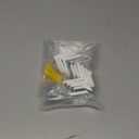 MR BRACKET L Bracket, White Shelf Brackets Pack of 10, Heavy Duty Cabinet Hanging Brackets, Plastic Cover Metal Brackets for Shelves, Stainless Steel Corner Brace, Furniture Anchors for Baby Proofing