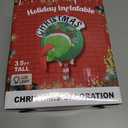 LETIME 3.5FT Christmas Inflatable Outdoor Decoration Green Ugly Monster Wreath Christmas Window Inflatable with Built-in LED Lights for Holiday Xmas Window Yard Decor