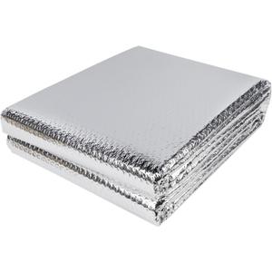 winemana Window Insulation Roll, 48IN x 10FT Reflective Heat Shield Bubble Film, Double-Sided Aluminum Foil Insulation, Weatherproof Garage Door Cover for Windows, RV, Basement, Winter & Summer