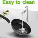 9.5 Nonstick Frying Pan, Nonstick Fry Pan Griddle Pan, Dishwasher and Oven Safe, PFOA-Free, Stovetop Grill Pan Works with Gas, Electric Stove, Induction Cooktops