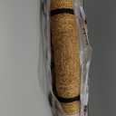 GRUHUM Jute Area Rug 2'6"x4' ft Scalloped Runner Rug Natural Base Black Trim Handwoven Runner Boho Reversible Soft Braid Farmhouse Indoor Eco Friendly Livingroom Bedroom Kitchen Hallway Enterway